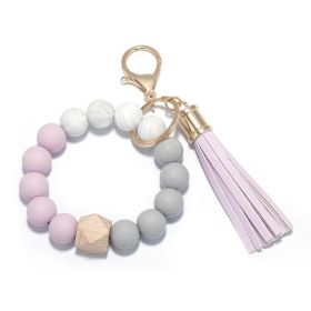 Personalized Mini Self Defense Keychains Suitcase Set Custom Combo Available (style: Bead Bracelet, Color: Purple)