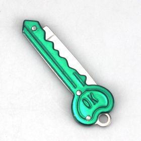 Personalized Mini Self Defense Keychains Suitcase Set Custom Combo Available (style: Key Knife, Color: Green)