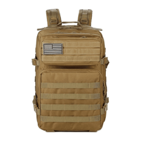 Tactical 45L Molle Rucksack Backpack (Color: Khaki)