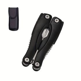 "Ultimate Survival Pliers Set - Military Grade Stainless Steel with 12 Functions" (Color: Black camping outdoor)